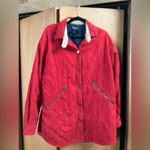 Faconnable (Men’s L) Red Quilted Jacket Classic Preppy - READ